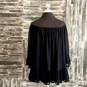 DR2 Nordstrom Black off the shoulder multi way wear Top size Large ECU